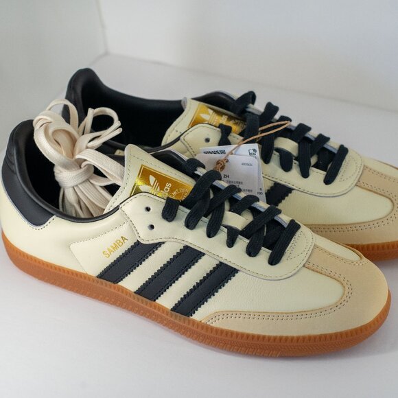 adidas Shoes - Adidas Samba OG Cream White / Core Black / Sand Strata
